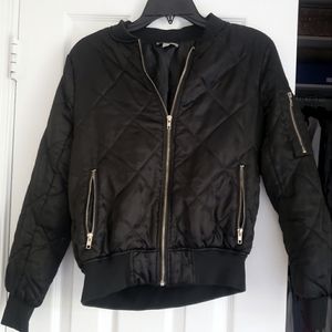 Quilted Bomber Jacket
